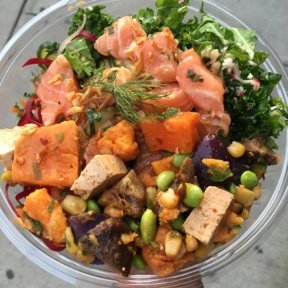 Gluten-free poke bowl from Gotham Poke